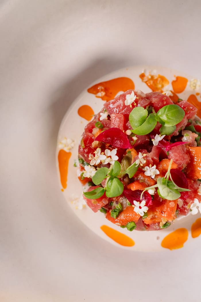 Tuna Tartare with Vitello Tonnato Souce — Brie Restaurant & Cheesery, Ubud